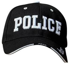 Black Police Men's Hat